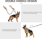 DAGANXI Tactical Dog Collar, Adjustable Military Training Nylon Dog Collar with Control Handle and Heavy Metal Buckle for Medium and Large Dogs, with Patches and Airtags Case (XL, Camo-Set)