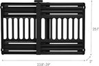 IRIS USA Pet Gate, Adjustable Width, Black | Room Separation, Walk-Through Design, Swing-Open Door, Hands-Free Operation, No Drilling Needed, One-Hand Open