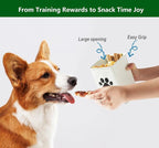 Set of 3 Metal Dog Treat Jars,60oz Airtight Dog Treat Container with Bamboo Lids,Cat Treat Canister,Puppy Cookie Container for Kitchen Counter,Coated Galvanized Steel-White