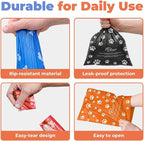 Best Pet Supplies GRS Poop Bags for Dogs - Mixed Colors, 150 Count | Scented, 50% Post-Consumer Recycled Plastic, Leak-proof, Easy-Tear perforations, Thick Bags, Fits Standard Holders