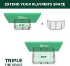 FXW Homeplus Indoor Dog Playpen, 40" H, 4 Panels, for Medium & Large Dogs | Stress-free play, Heavy-duty, Semi-open design, Easy setup, Threshold-free gate, Expandable, Patented