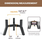 Elevated Dog Bowl Stand for Small Dogs, Adjustable Width 5.9-8.7", Raised Dog Food Water Bowls Holder, Bowl Not Included