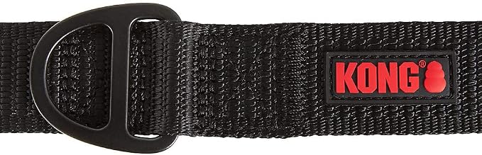 KONG Max HD Traffic Handle Ultra Durable Quick Control Leash 6' (Black)