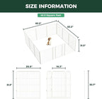 FXW Homeplus Indoor Dog Playpen, 32" H, 12 Panels, for Small & Medium Dogs | Stress-free play, Heavy-duty, Semi-open design, Easy setup, Threshold-free gate, Expandable, Patented