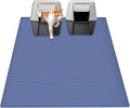Ultibe 40"x30"(100cmx75cm) Extra Large Silicone Cat Litter Mat, XXL Litter Trapping Mat for Under Litter Box, Non-Slip Waterproof Kitty Litter Catcher, Easy to Clean Mat for Cats, Lake Blue