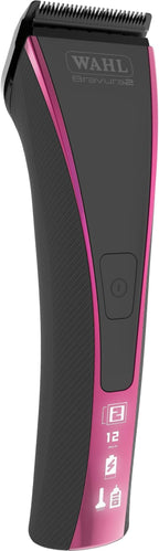 Wahl Pro Animal Bravura2 - Cordless Professional Pet Clipper for Dogs, Cats & Horses - Multi-Speed - Durable & Easy to Carry - USB Charging - Travel-Friendly - Comfortable Grip - Brilliant Rose