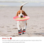 Dog Shoes for Large Dogs Breathble Dog Shoes for Hot Pavement Anti-Slip Dog Boots & Paw Protectors for Summer Hot Pavement Hiking Dog Booties Puppy Outdoor Paw Protectors 4PCS