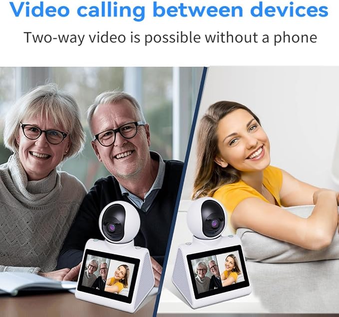 Two-Way Video Pet Dog Nanny Camera, 4.3" Screen Dual-Band 5G/2.4G | Indoor Home Security Monitor with Phone App for Baby, Nanny,Dog,Elder & Pets,Dome Camera