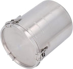 Metal Dog Food Storage Container, Stainless Steel Airtight Pet Food Canister with Lid, Cat Dog Food Holder Bin Cookie Jar Treats Container for Home Kitchen Farmhouse (2500ML)