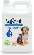 No Scent Pet Fur Odor Spray & Rinseless Cleaner for Dog, Cat, Hamster, Small Animal & Furry Pets (128 Fl Oz / 1 Gallon)