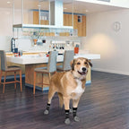 PUPTECK Anti Slip Dog Socks with Double Grippers for Hardwood Floors, Shoes for Hot/Cold Pavement, Boots & Paws Protectors to Prevent Licking, Traction Booties for Senior Small Large Dogs