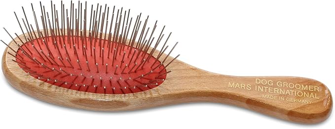 Mars Coat King Professional Grooming Brush for Dog and Cats. (7.25", 1" Stainless Steel Pins)