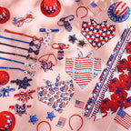Reginary 120 Pcs 250th Anniversary Dog Bandanas Bulk 4th of July Patriotic Dog Bow Ties and Neckties Set, Red White and Blue Triangle Pet Kerchief Accessories for Small Medium Large Dogs Grooming - Image 4