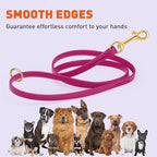 Viper Biothane K9 Working Dog Leash Waterproof Lead for Tracking Training Schutzhund Odor-Proof Long Line with Solid Brass Snap for Puppy Medium and Large Dogs 4ft, Magenta Pink