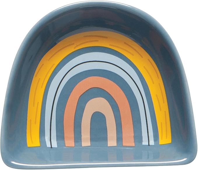 Jubilee Stoneware Pinch Bowls, Rainbows