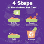 JINVOGREEN Disposable Litter Boxes for Cats, 8 Pack Cat Litter Trays for Travel, Temporary Use, or Liner – Leak-Proof, Eco-Friendly, Easy Clean-Up (16.1" x 12.4" x 3.7")
