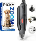 2-in-1 Dog & Cat Nail Clippers and Grinder with LED Light | Sharp Blade, Low-Noise Grinder, Safety Guard & USB Rechargeable Cordless Design for Small, Medium and Large Pets