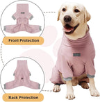 Dog Pyjamas PJS Sweater Clothes and Home Clothing Suitable for Medium to Large Breeds of Dogs, Dog Neutering Suits, Extra-Large Stretch Fabric, Four-Legged Clothes (Thin Pink, 4XL)