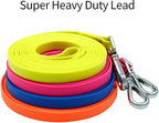 Waterproof Long Dog Leash Recall Training Lead 5 10 16 30 50 Foot for Large Medium Small Dogs Outdoor Training Walking Playing and Camping
