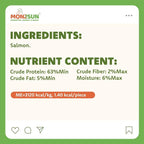 Freeze-Dried Salmon Treats for Dogs and Cats, 10.6 oz | Single Ingredient, High Protein Recipe, Grain-Free Snack, Food Topper Use, Training Treats