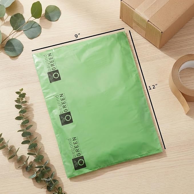 beyondGREEN Plant-Based Dog Poop Waste Bags for Leash Dispenser - 750 Bags - 50 Rolls of 15 Bags - 9" x 12"