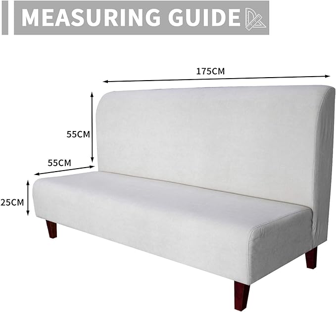 Easy-Going 100% Waterproof Futon Cover, Stretch Futon Slipcover Medium | Dual Waterproof Armless Futon Couch Cover, Leakproof Sofa Bed Furniture Protector for Kids Pets Dog Cat, Camel