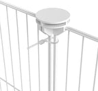Pet Playpen, Small Animal Cage DIY Wire Fence with Door 15 Panels, White | Portable Yard Fence for Indoor or Outdoor, for Small Animal, Puppies, Kitties, Bunny, Guinea Pigs, Turtle