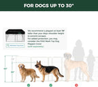 FXW Homeplus Indoor Dog Playpen, 40" H, 16 Panels, for Medium & Large Dogs | Stress-free play, Heavy-duty, Semi-open design, Easy setup, Threshold-free gate, Expandable, Patented