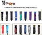 Pet Dog Grooming Detachable Ceramic Blades, 30#, 2 PCS | Compatible with Andis, Oster A5, Wahl KM10 Clippers, Cut Length 1/50" (0.5mm)