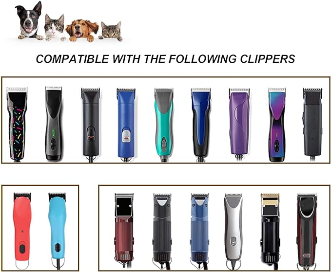 T84 Pet Dog Grooming Detachable Blades,Compatible with Andis,Oster A5,Wahl KM10 Clippers,Cut Length 3/32" (2.4mm),Fit for Larger Animals