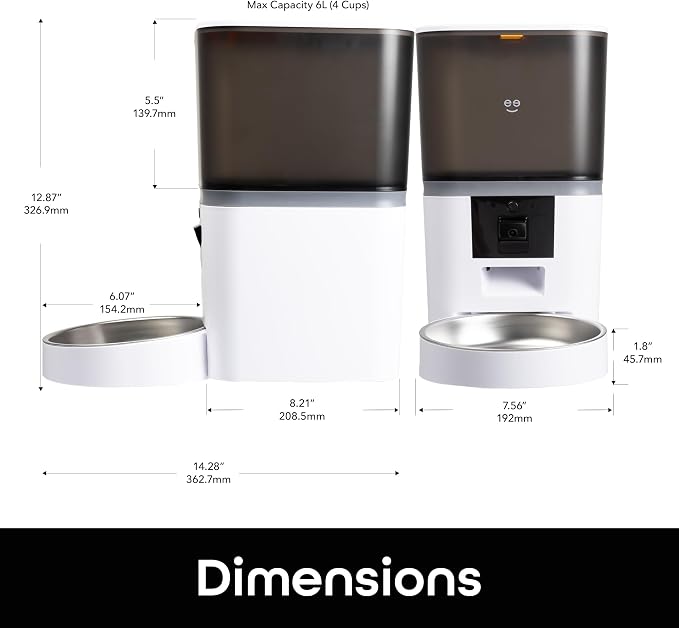 Geeni PetConnect 6L Smart Pet Feeder with Camera