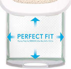 Paw Inspired Cat Pads, Generic Refills for Tidy Cats Breeze Litter Box System, Disposable Kitty Litter Liners, Super Absorbent Pee Pads, 16.9 x 11.4 Inch (Original/Unscented, 80 Count)