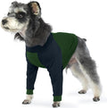 Lelepet Dog Recovery Sleeve for Wounds Front Legs, Stop Licking Dog Shirt | Elbow Protector for Leg Injuries Shoulder Wounds After Surgery Male Female,Zippered Long-Sleeved Shirt Cone Alternative S-3XL