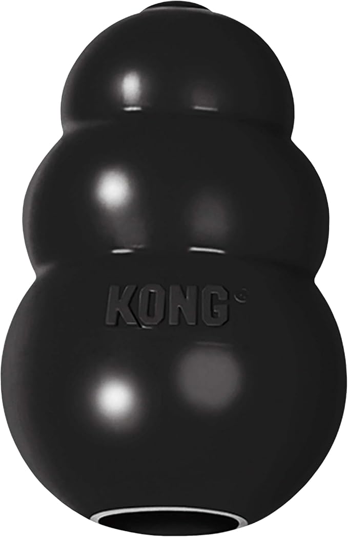 KONG Extreme Dog Toy - Fetch & Chew Toy - Treat-Filling Capabilities & Erratic Bounce for Extended Play Time Most Durable Natural Rubber Material - for Power Chewers - for X-Large Dogs
