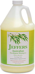 Jeffers Pet Australian Eucalyptus Dog Shampoo, 128 oz - Natural Botanical Grooming Wash with Citronella & Coconut Base, Deodorizing, Soap & Detergent Free, Concentrated, for Dogs & Puppies 6+ Weeks