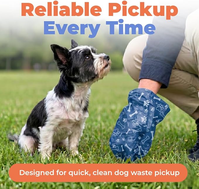 Best Pet Supplies Poop Bags for Dogs - Royal Blue, 240 Count | Scented, Leak-proof, Easy-Tear perforations, 15 Thick Bags per roll, Outdoor Walking & Travel, Fits Standard Holders