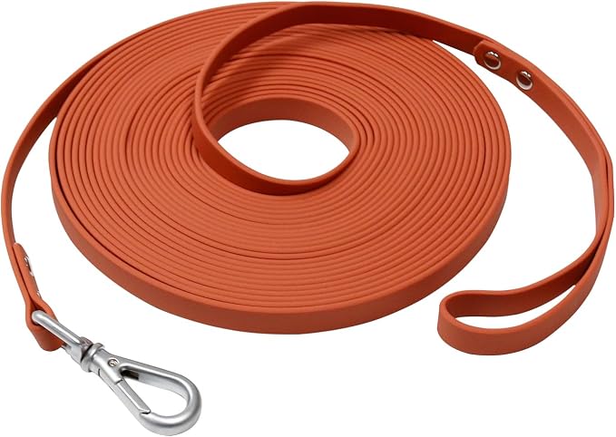 Waterproof Long Dog Leash Recall Training Lead 5 10 16 30 50 Foot for Large Medium Small Dogs Outdoor Training Walking Playing and Camping