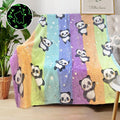 Panda Gifts for Kids: Soft Fleece Blankets & Throws, Personalized, 50"x60", Birthday Gifts for Girls & Boys by COMFAR