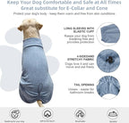 Dog Pyjamas PJS Sweater Clothes and Home Clothing Suitable for Medium to Large Breeds of Dogs, Dog Neutering Suits, Extra-Large Stretch Fabric, Four-Legged Clothes(Sweater Blue, XL)