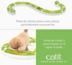 Catit Senses 2.0 Play Circuit Interactive Cat Toy - 8-Piece | Closed-Track Ball Toy for All Breed Sizes