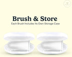 Jasper Dog Toothbrush, 360° Finger Toothbrush for Dogs & Cats, Clear 2-Pack | 12x More Bristles, Teeth Cleaning Kit for Small & Large Pets, Toothpaste Not Included, Fights Bad Breath, Extra Soft Silicone