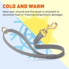 Viper Biothane K9 Working Dog Leash Waterproof Lead for Tracking Training Schutzhund Odor-Proof Long Line with Solid Brass Snap for Puppy Medium and Large Dogs 20in, Battleship Gray