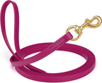 Viper Biothane K9 Working Dog Leash Waterproof Lead for Tracking Training Schutzhund Odor-Proof Long Line with Solid Brass Snap for Puppy Medium and Large Dogs, 33ft Magenta Pink