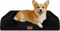 Comfort Expression Orthopedic Dog Beds for Large Sized Dog with Bolster | Waterproof Dog Couch Bed with Washable Cover & Non-Slip Bottom, Supportive Egg Crate Foam Large Pet Bed, 35x22 Inch
