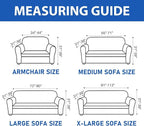 ZNSAYOTX Stretch Chair Cover, 1 Piece Couch Covers for 1 Seat Sofa, Jacquard Armchair Slipcovers with Elastic Bottom Thickened Furniture Protector for Dog Cat Pet (Small, Brown)
