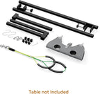 H Shape Dog Grooming Arm for Table, L Size Hammock, 42" H, 31-43" W | Heavy Duty, Adjustable Grooming Stand, Clamp Fits up to 2.76", with Hammock & 2 Nooses for Home Grooming & Nail Trimming