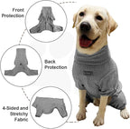 Dog Pyjamas PJS Sweater Clothing and Loungewear Suitable for Medium to Large Breeds of Dogs, Neutering Suits, Extra-Large Stretch Fabric, Four-Legged Dogs Clothes Pyjamas(Sweater Gray, 5XL)