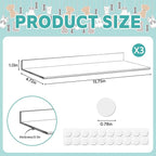 3 Pcs Window Sill Protector, Pet Window Guard,Transparent, Window Sill Cover, Protection from Dog and Cat Scratching Chewing Slobbering, Heavy Duty Scratch Shield(15.75"x 4.72"x 1")
