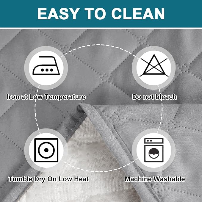 Turquoize 100% Waterproof Couch Cover Sofa Covers for 2 Cushion Couch Loveseat Covers Triple Non-Slip Couch Cover for Dogs Washable Furniture Protector Cover for Pets, Kids(Loveseat 54",Dove Gray)