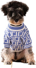 Dog Sweater for Small Dogs, Designer Dog Clothes, Luxury Furdi, Soft Knit | Designer dog clothes for small dogs with soft knit comfort, luxury styling and easy pullover fit for Yorkies in cold weather.